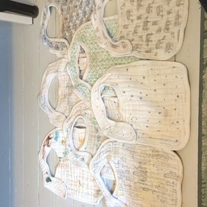 8-Pack Aden + Anais Cotton Bibs